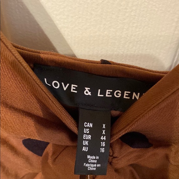 Love & Legend Dresses & Skirts - Stylish Brown dress with Black polkadots